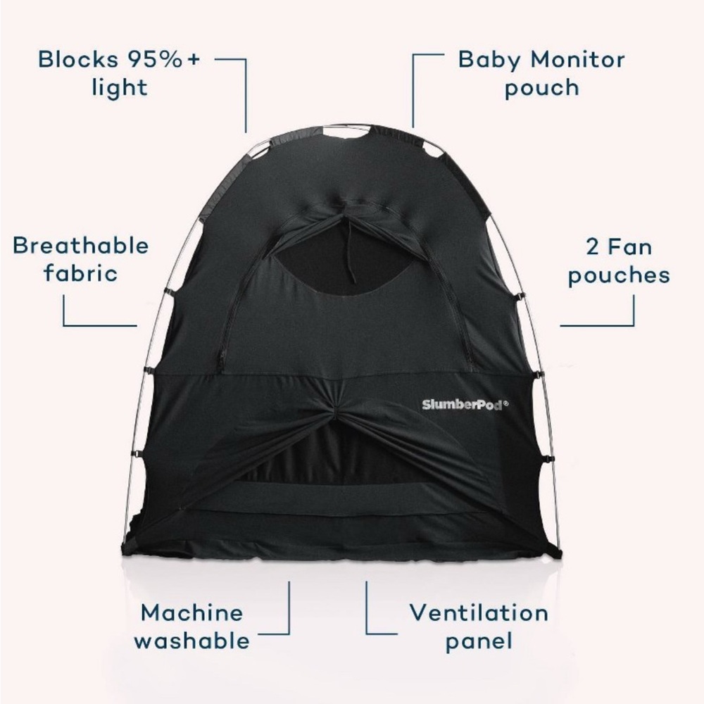 SlumberPod Privacy Pod Blackout Canopy Travel Sleep Space Age 4 M+ And Up.